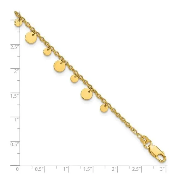 Gold Plated Anklet Image 2 Carroll's Jewelers Doylestown, PA