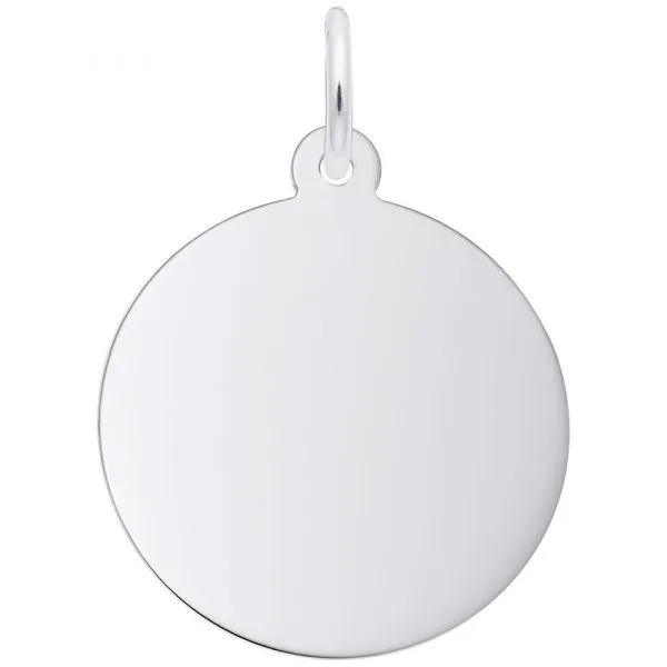 Sterling Silver Disc Charm similar item image