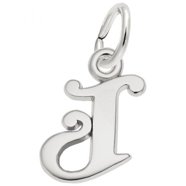 Sterling Silver Initial J Charm Carroll's Jewelers Doylestown, PA