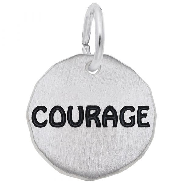 Sterling Silver Courage Charm Carroll's Jewelers Doylestown, PA