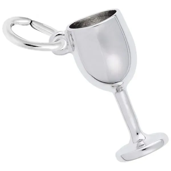 SS Wine Glass Charm Carroll's Jewelers Doylestown, PA