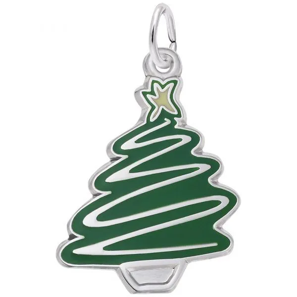Sterling Silver Christmas Tree Charm Carroll's Jewelers Doylestown, PA