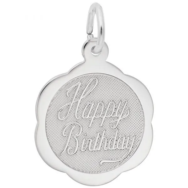 Sterling Silver Happy Birthday Charm Carroll's Jewelers Doylestown, PA