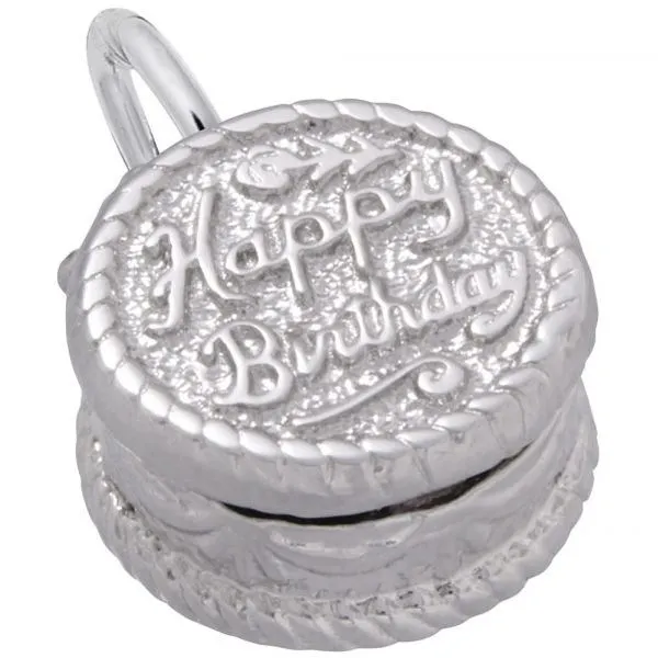 Sterling Silver Birthday Cake Charm Carroll's Jewelers Doylestown, PA