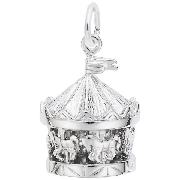 Sterling Silver Carousel Charm Carroll's Jewelers Doylestown, PA