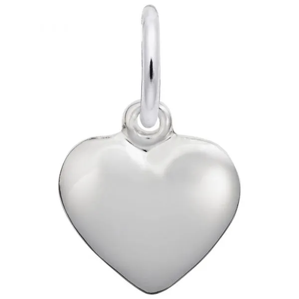 Sterling Silver Puffed Heart Charm Carroll's Jewelers Doylestown, PA