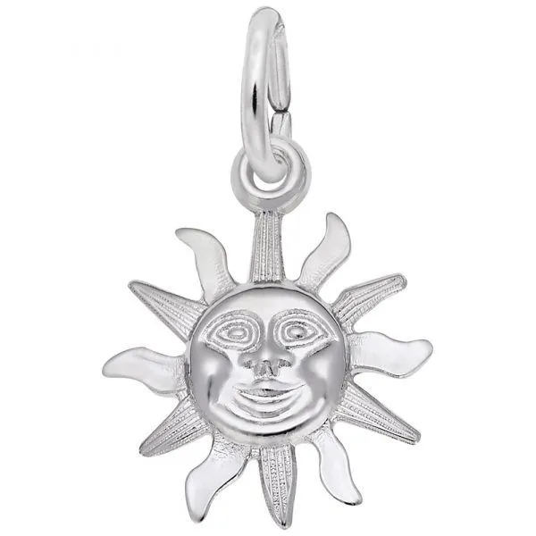 Sterling Silver Sunburst Charm Carroll's Jewelers Doylestown, PA