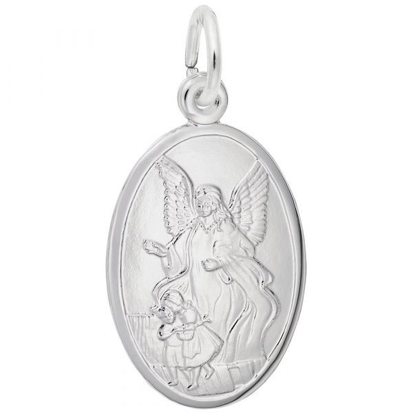 Sterling Silver Guardian Angel Charm Carroll's Jewelers Doylestown, PA