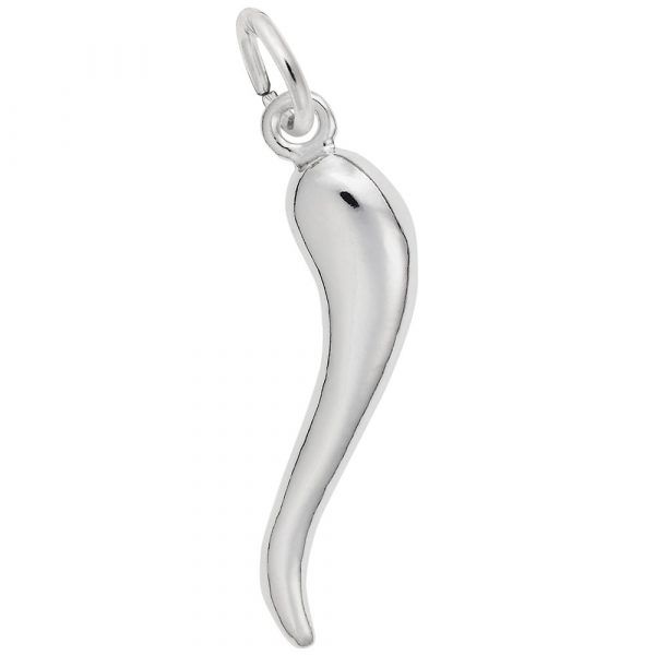 Sterling Silver Italian Horn Charm Carroll's Jewelers Doylestown, PA