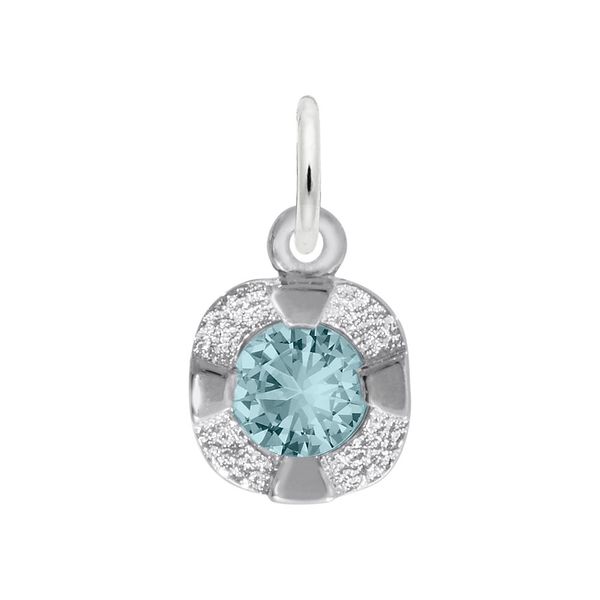 SS March Birthstone Charm Carroll's Jewelers Doylestown, PA
