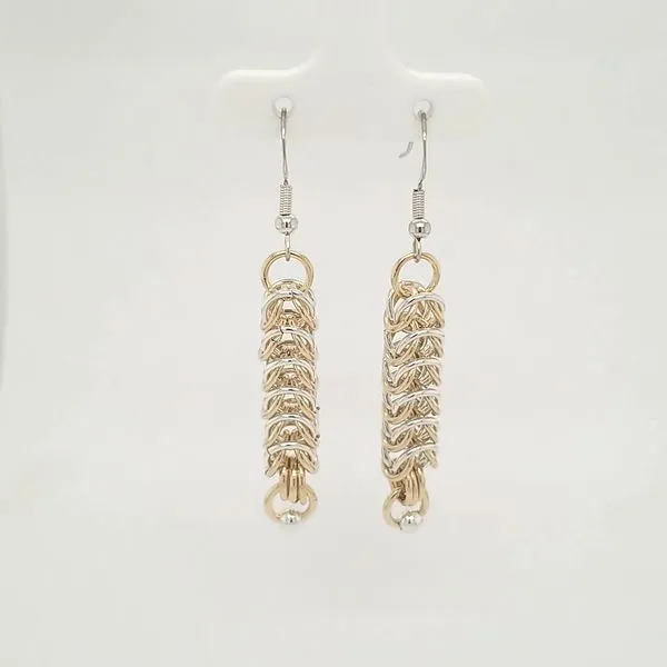 SS 2 Tone Handmade drop earrings Carroll's Jewelers Doylestown, PA