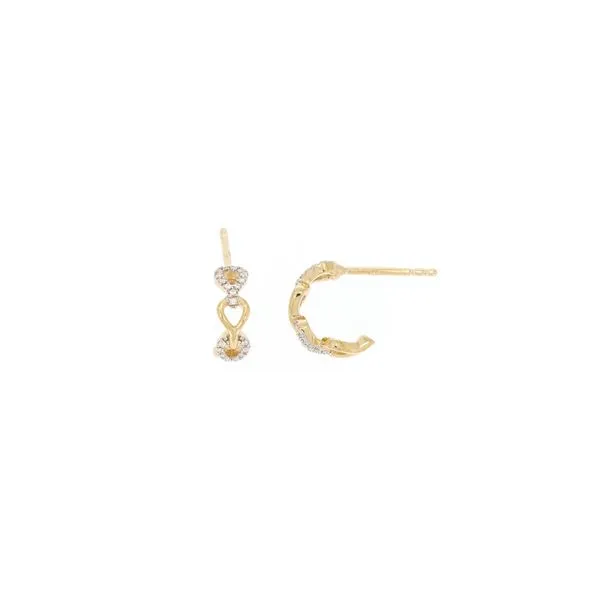 SS/GP Diamond Hoops Carroll's Jewelers Doylestown, PA