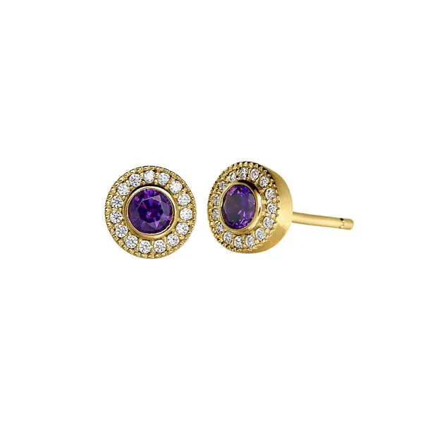 Yellow over SS February Birthstone Earrings Carroll's Jewelers Doylestown, PA