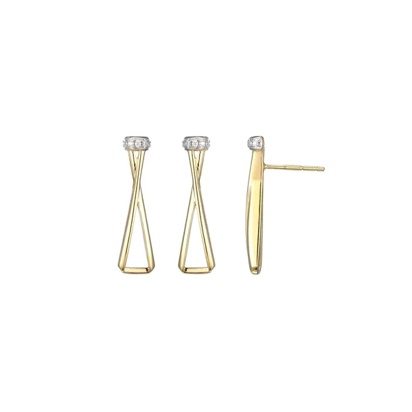 SS/GP Drop Earrings