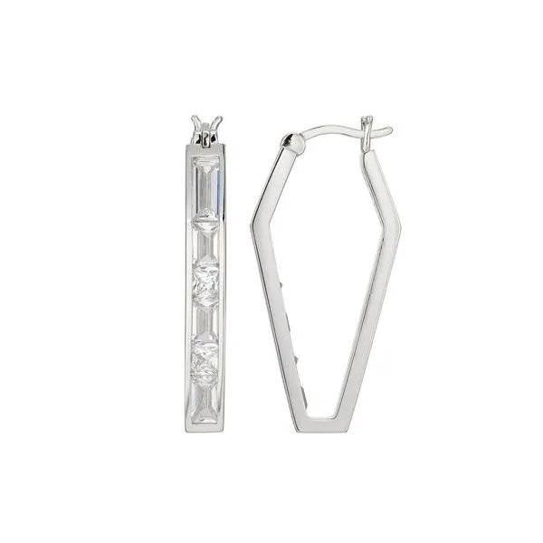 SS CZ Hoop Earrings similar item image