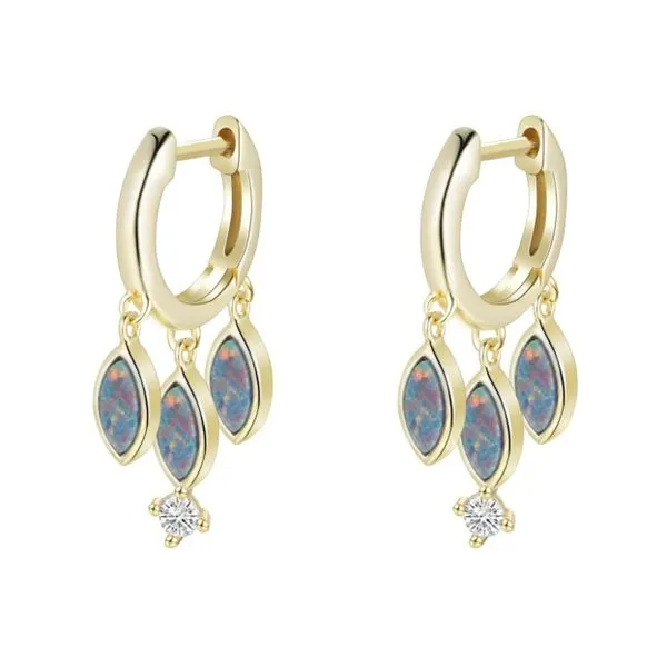 SS/GP Opal Dangle Earrings Carroll's Jewelers Doylestown, PA