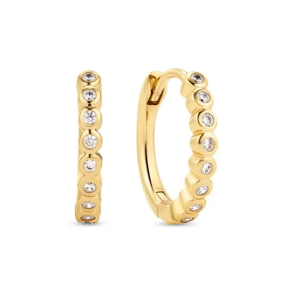 GP/SS Bezel set huggies