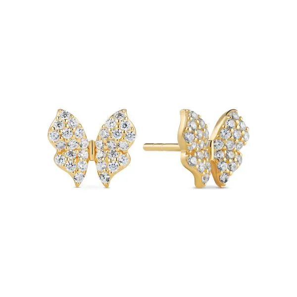 GP/SS Butterfly CZ Earrings