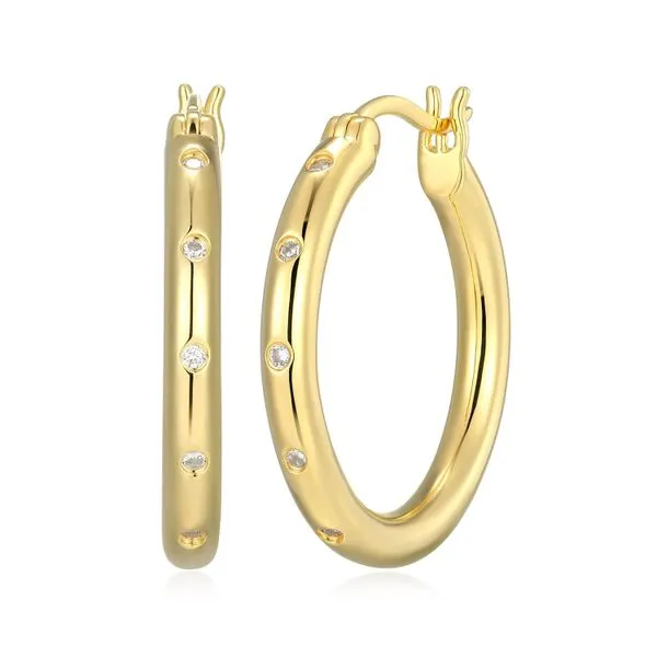 GP/SS Lab Grown Diamond Hoop earrings