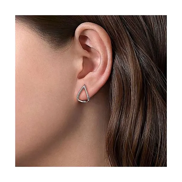 SS Heart Huggie Earrings