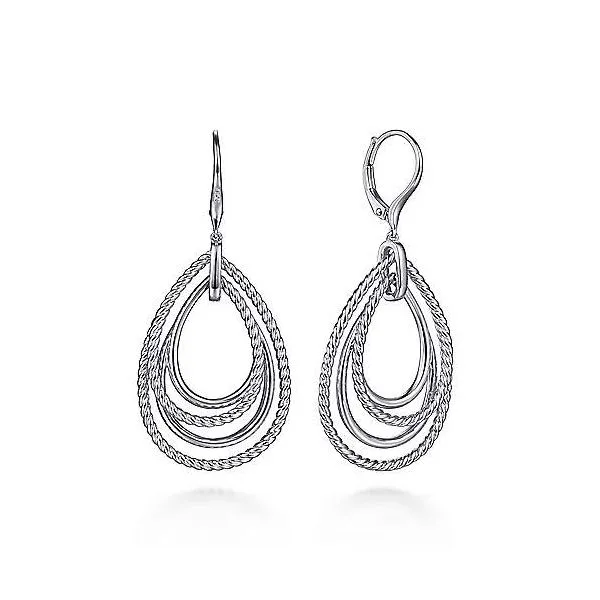 SS Teardrop Dangle Earrings