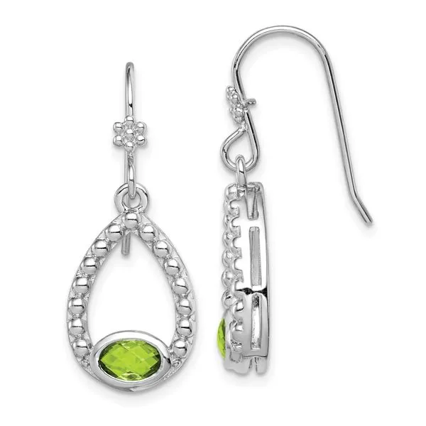 SS Peridot Dangle Earrings