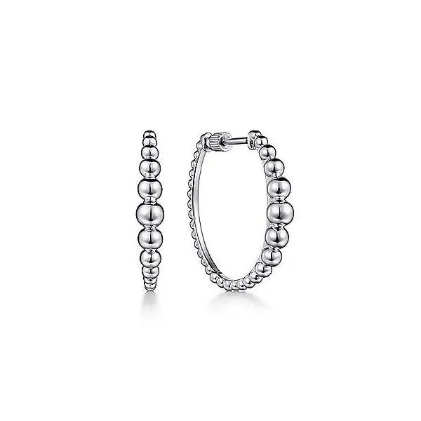 SS Beaded Hoop Earrings Carroll's Jewelers Doylestown, PA
