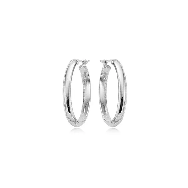 SS Oval Hoop  Earrings Carroll's Jewelers Doylestown, PA