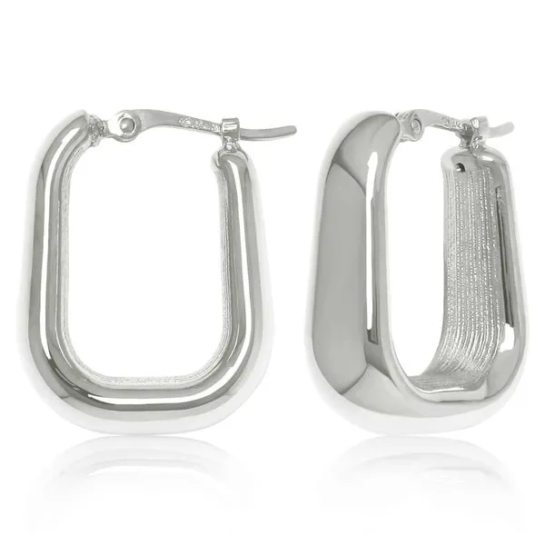 SS square hoop earrings Carroll's Jewelers Doylestown, PA