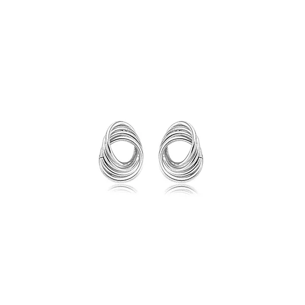 SS Knot Stud Earrings Carroll's Jewelers Doylestown, PA