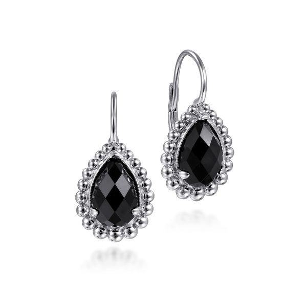 Gabriel Bujukan Onyx Leverback earrings Carroll's Jewelers Doylestown, PA