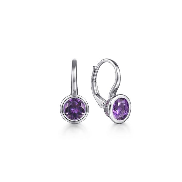 Gabriel SS Amethyst earrings Carroll's Jewelers Doylestown, PA