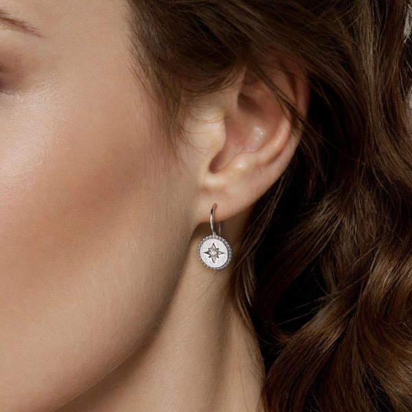 SS Gabriel Starburst Earrings Image 2 Carroll's Jewelers Doylestown, PA