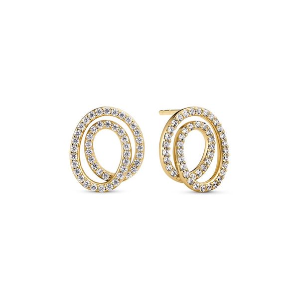 SS CZ Spiral Post Earrings Carroll's Jewelers Doylestown, PA