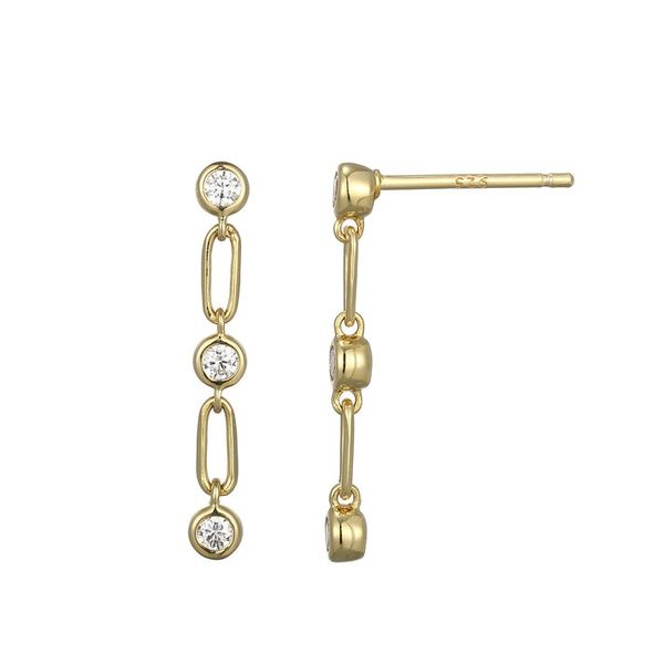GP/SS LG Diamond Dangle Earrings Carroll's Jewelers Doylestown, PA
