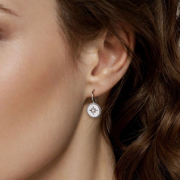 SS Gabriel Starburst Earrings Image 2 Carroll's Jewelers Doylestown, PA