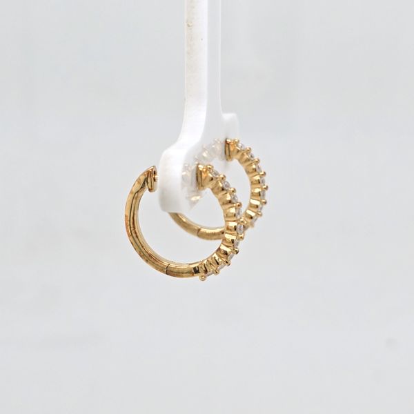 GP/SS Lab Diamond Hoop Earrings Image 2 Carroll's Jewelers Doylestown, PA