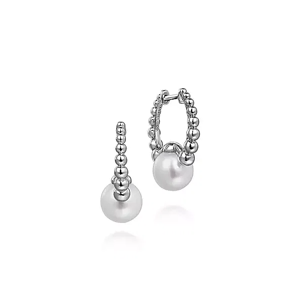 SS Pearl Hoop Earrings Carroll's Jewelers Doylestown, PA