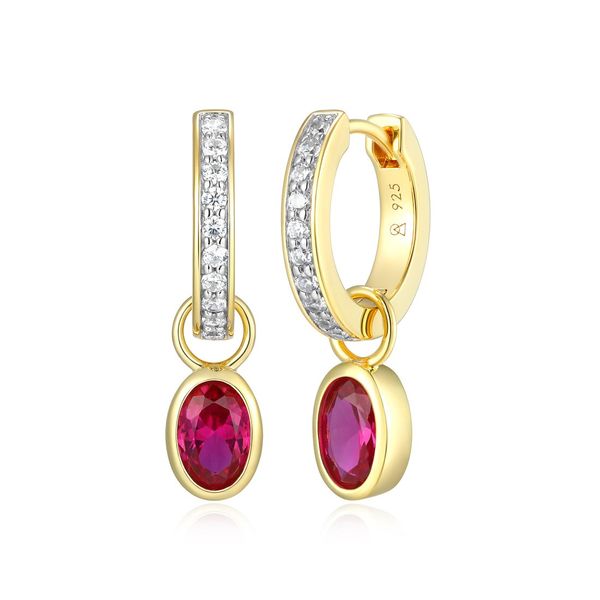 GP/SS Ruby and Diamond Dangle Earrings Carroll's Jewelers Doylestown, PA