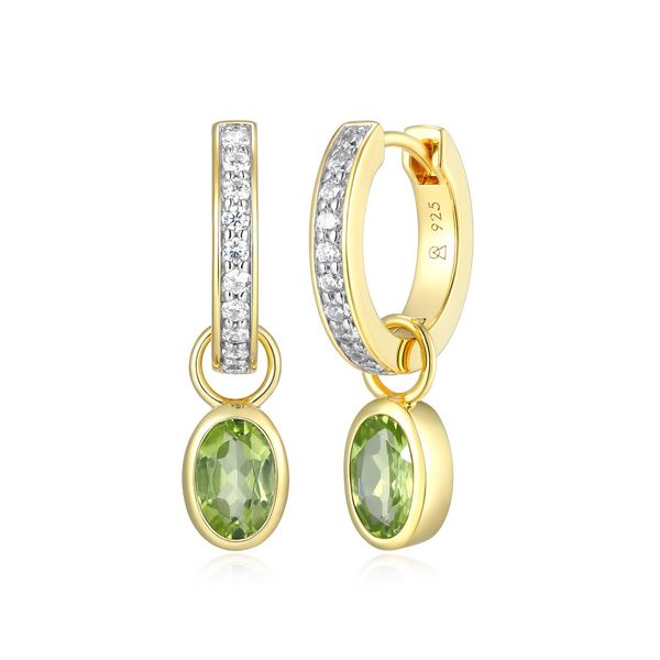 GP/SS Peridot and Diamond Dangle Earrings Carroll's Jewelers Doylestown, PA