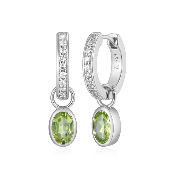 SS Peridot and Diamond Dangle Earrings Carroll's Jewelers Doylestown, PA