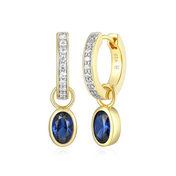 GP/SS Sapphire and Diamond Dangle Earrings Carroll's Jewelers Doylestown, PA
