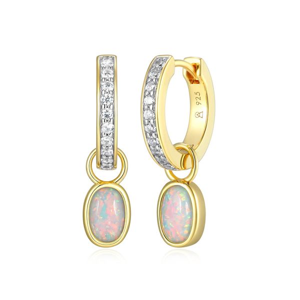 GP/SS Opal and Diamond Dangle Earrings Carroll's Jewelers Doylestown, PA