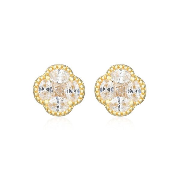 GP/SS CZ Cluster studs Carroll's Jewelers Doylestown, PA