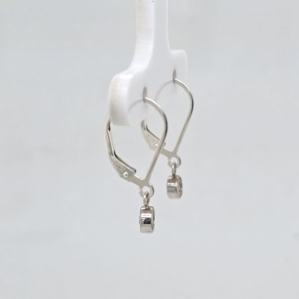 Silver Dangle Earrigns with Diamond Image 2 Carroll's Jewelers Doylestown, PA