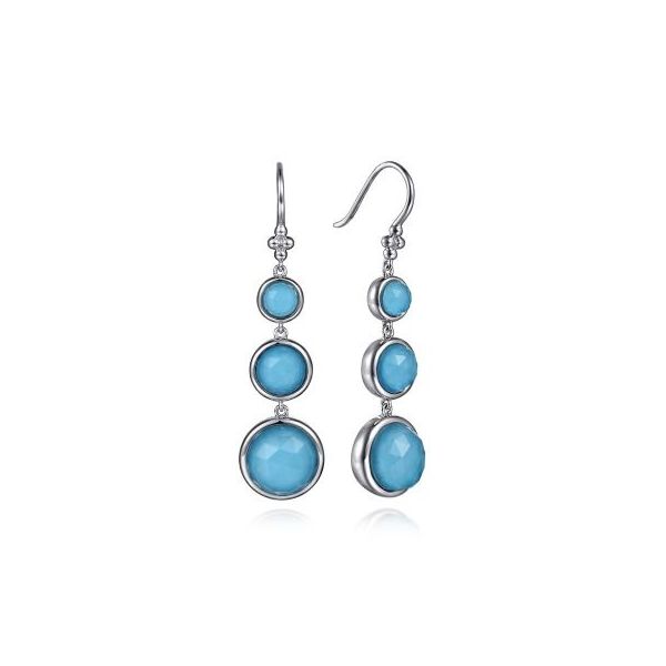 SS Turquoise Drop Earrings Carroll's Jewelers Doylestown, PA