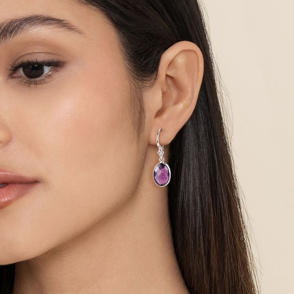 Gabriel SS Bujukan Amethyst Earrings Image 2 Carroll's Jewelers Doylestown, PA