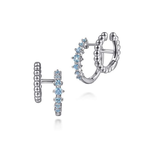 Sterling Silver Double Hoop BT Earrings Carroll's Jewelers Doylestown, PA