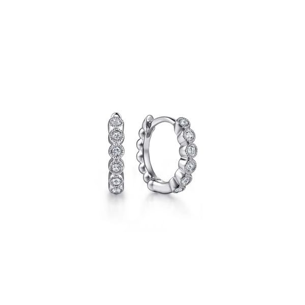 Gabriel Silver Huggie Earrings Carroll's Jewelers Doylestown, PA