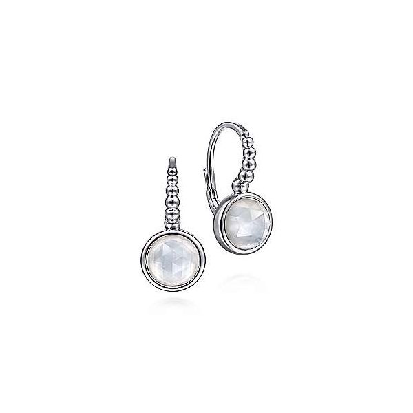 SS Leverback Earrings with Mother of Pearl Carroll's Jewelers Doylestown, PA